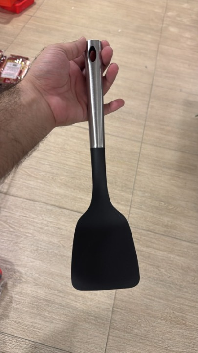 Stainless Steel Handle Silicone Spatula – Heat-Resistant Kitchen Cooking Turner for Frying, Baking, Mixing thumbnail 3