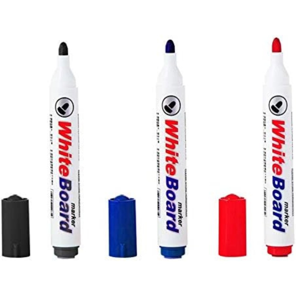 Whiteboard Marker Set 3+1 – Dry Erase Marker Set for Whiteboards, School Office Classroom and Home Use thumbnail 2