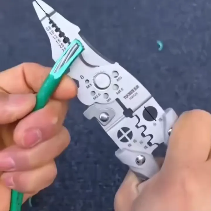 16-in-1 Multifunctional Wire Stripper – Heavy-Duty Electrical Tool & Cable Cutter thumbnail 4