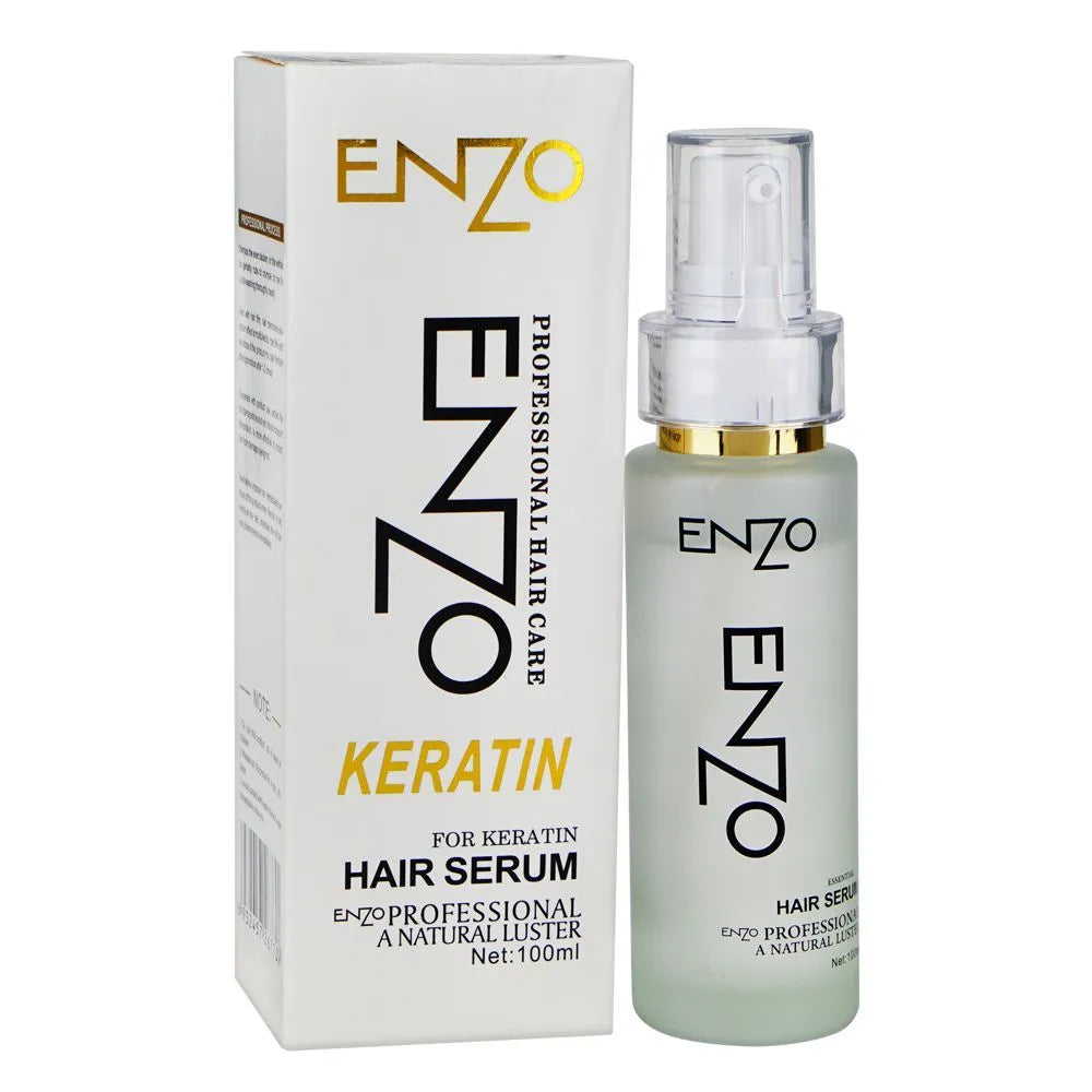 Enzo Keratin Hair Serum – Hair Straightening And Smoothing Serum for Men And Women - 100ml thumbnail 3