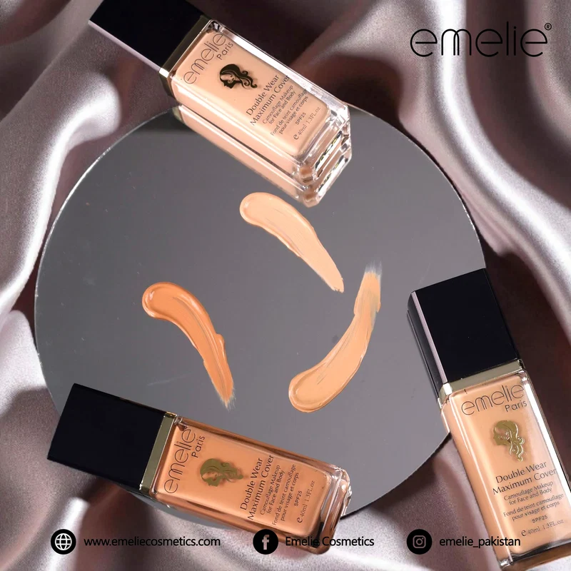 Emelie High Coverage Liquid Foundation - 30ML view 3