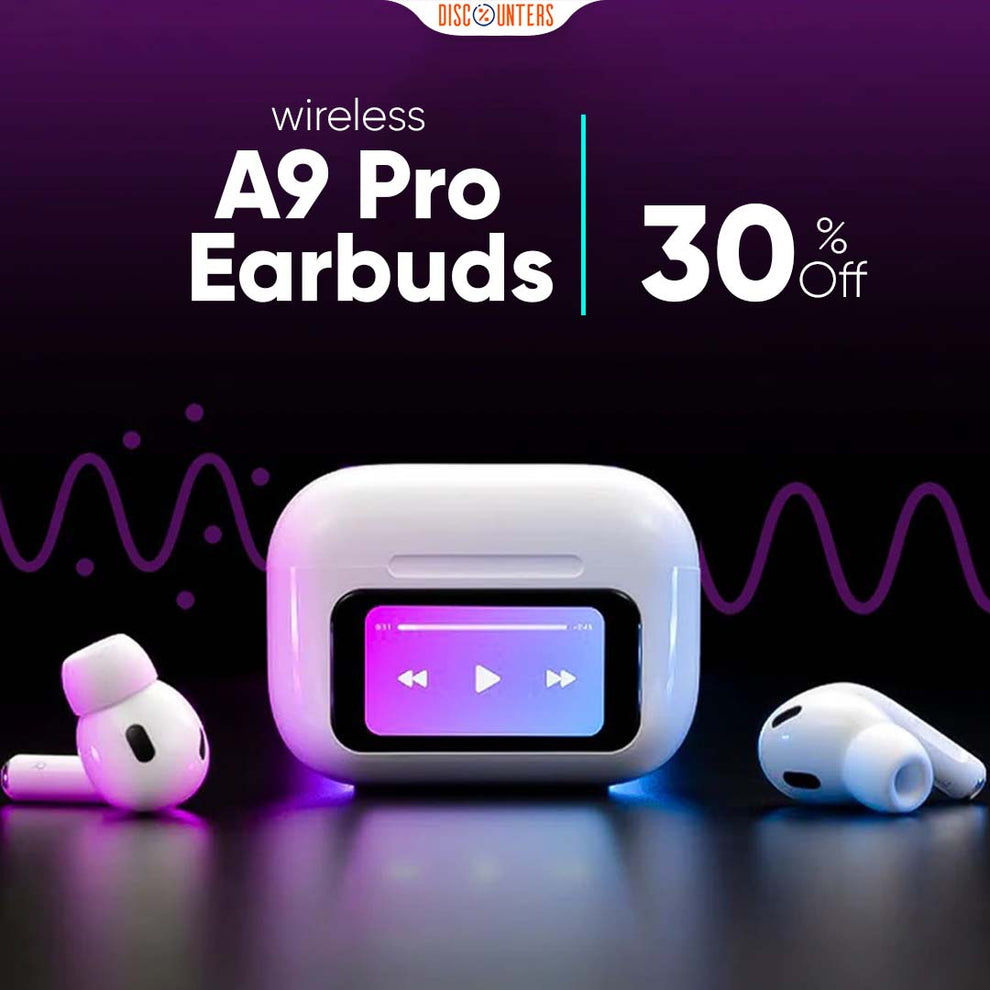 A9 Pro Wireless Earbuds – Smart Touch Screen Display, Bluetooth 5.3 & ANC Noise Cancellation thumbnail 4