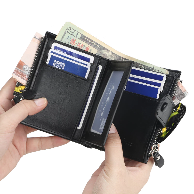 Genuine Baellerry Buffalo Leather Wallet – Classic Trifold Edition thumbnail 5