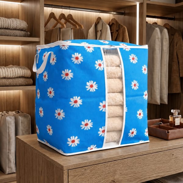Durable Non-Woven Storage Organizer – Floral Design thumbnail 3