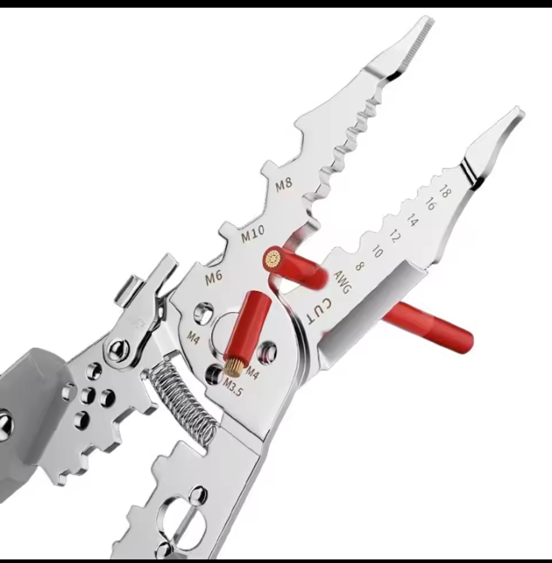 16-in-1 Multifunctional Wire Stripper – Heavy-Duty Electrical Tool & Cable Cutter thumbnail 3