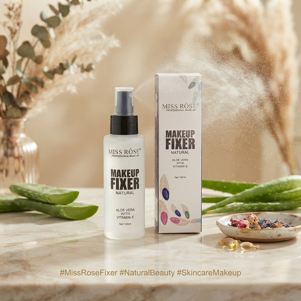 Miss Rose Makeup Fixer Spray 100ml – Aloe Vera Makeup Setting Spray thumbnail 2