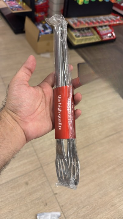 Stainless Steel Kitchen Tongs - Kitchen Accessory Designed For Food Preparation And Daily Cooking Routine XL Size thumbnail 3