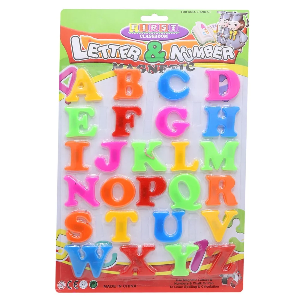 Magnetic Letter And Number Educational Set - Toy Accessory Designed For Entertainment And Daily Play Routine (Random Color) thumbnail 2