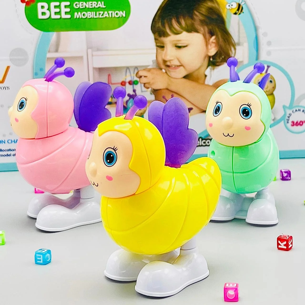 Bee Cartoon Chain Toy - Toy Accessory Designed For Entertainment And Daily Play Routine (Random Color) thumbnail 3