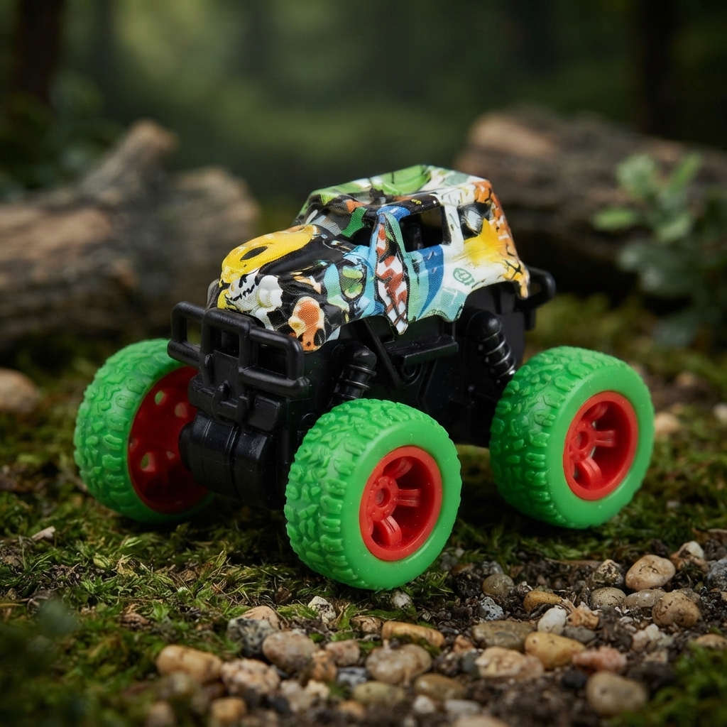 Sport 4WD Power Monster Truck Toy - Toy Accessory Designed For Entertainment And Daily Play Routine (Random Color)