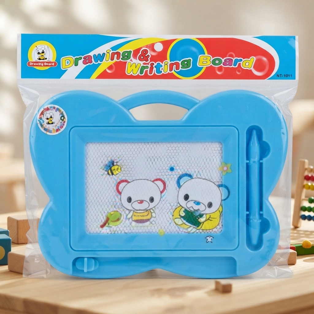 Cartoon Drawing And Writing Board For Kids - Toy Accessory Designed For Entertainment And Daily Play Routine (Random Color) thumbnail 2