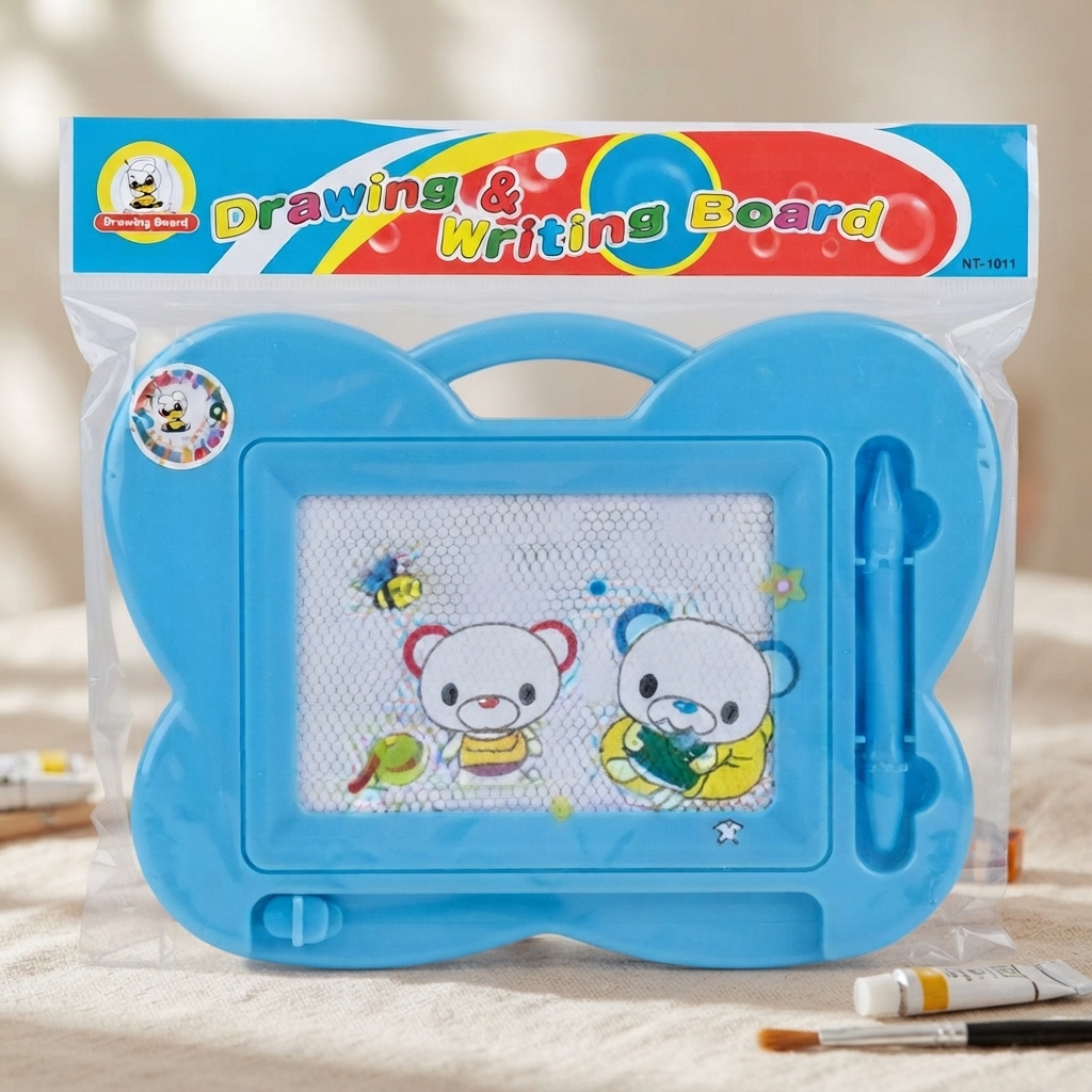 Cartoon Drawing And Writing Board For Kids - Toy Accessory Designed For Entertainment And Daily Play Routine (Random Color)