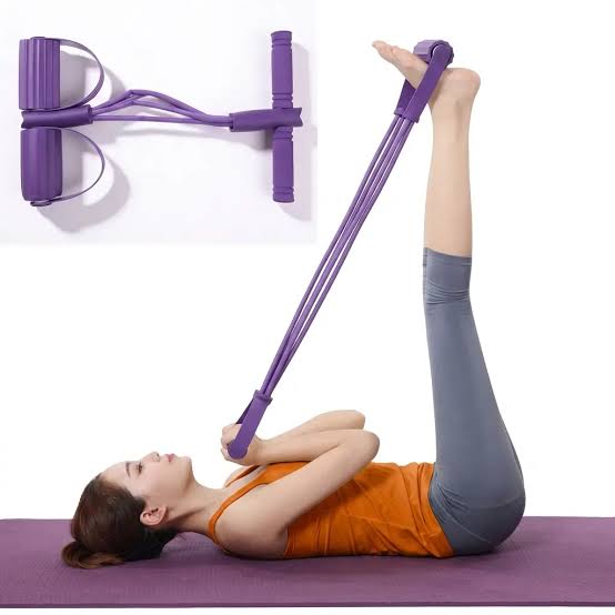 Imported Tummy Trimmer | Rubber Pull Resistance Exercise Band | Tummy Trimmer Exerciser Random Color thumbnail 3