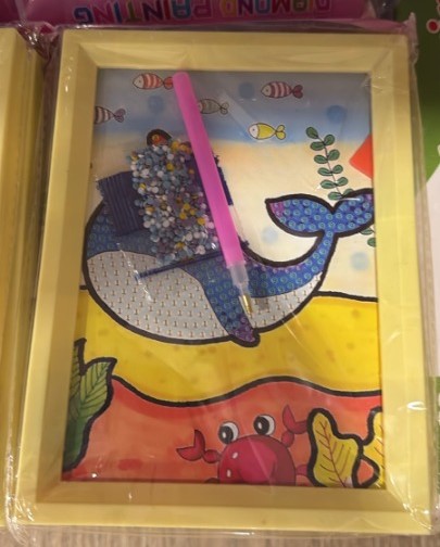 Diamond Painting Kit For Kids With Frame - Toy Accessory Designed For Entertainment And Daily Play Routine thumbnail 3