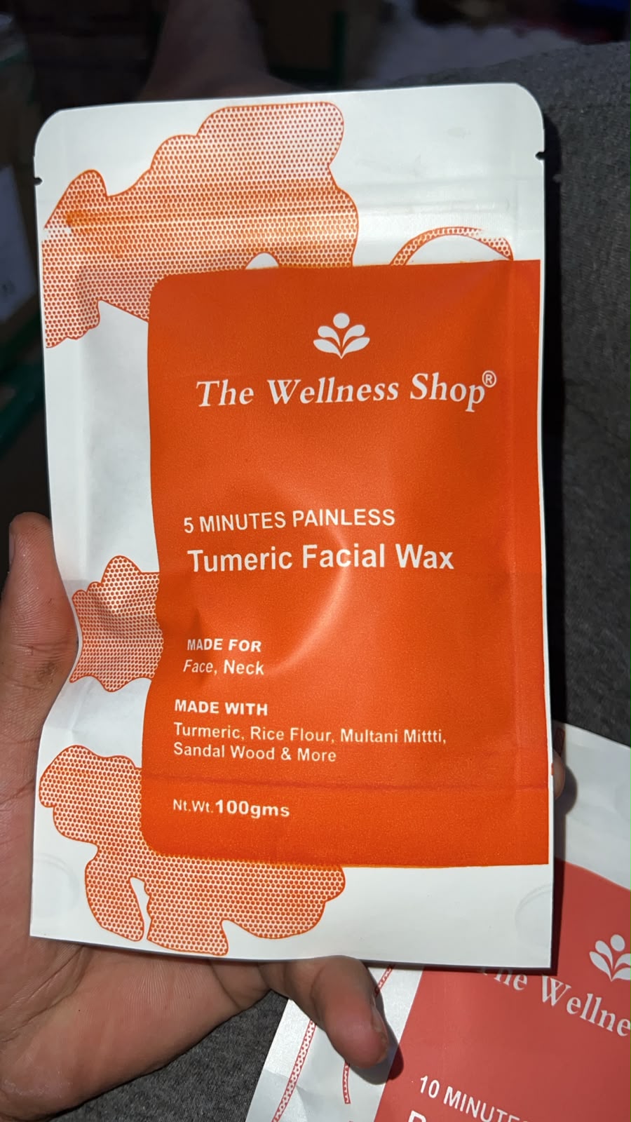 Turmeric Facial Wax - 5 Minutes Painless Herbal Wax Powder 100g thumbnail 5
