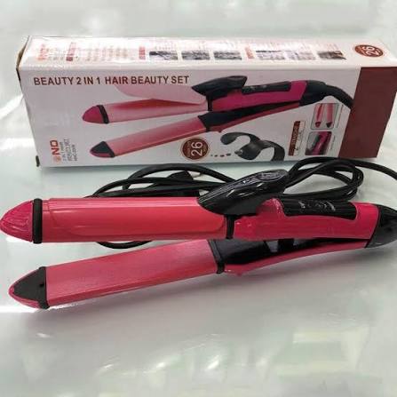 2in1 Nova Hair straightener & Curler | 2-in-1 Dual-Use Styling Tool with Quick Heat-Up Technology, Ceramic Plates for Smooth Straightening thumbnail 4