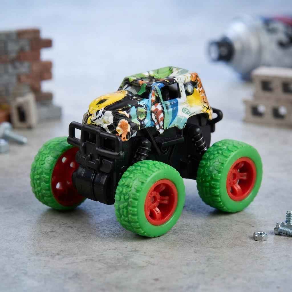 Sport 4WD Power Monster Truck Toy - Toy Accessory Designed For Entertainment And Daily Play Routine (Random Color) thumbnail 2