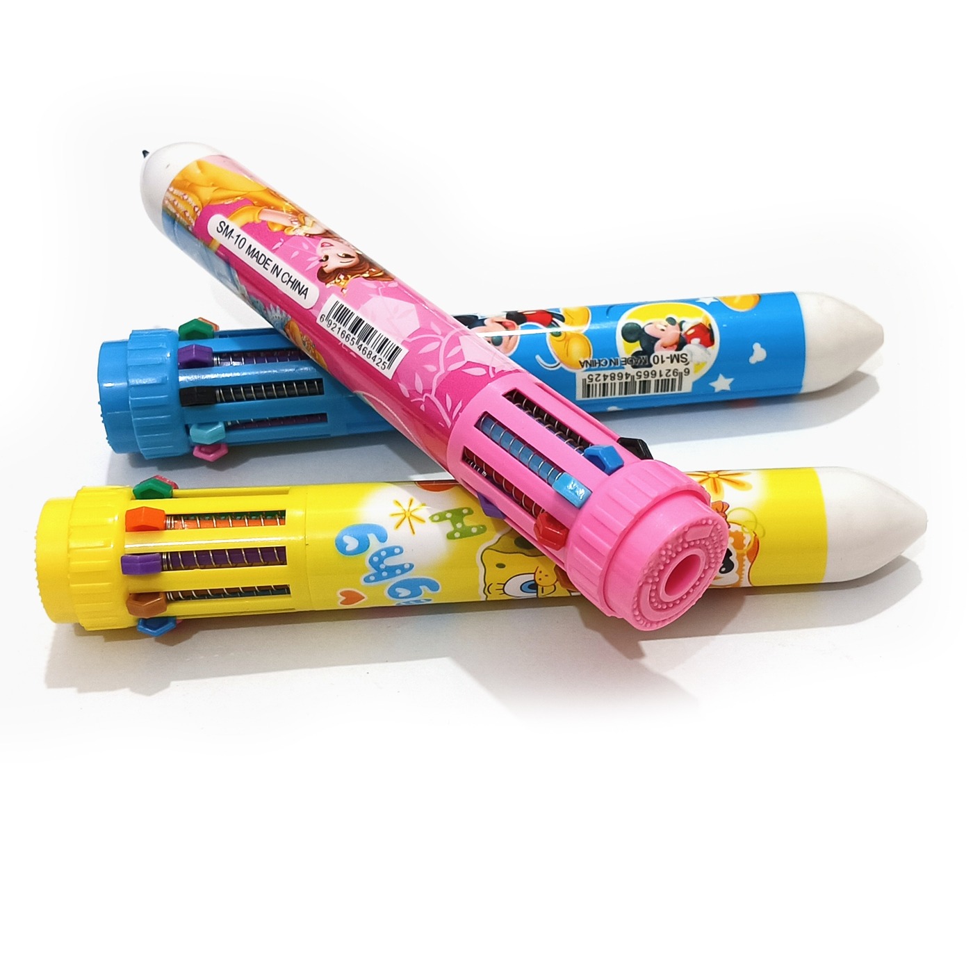 10 Color Cartoon Character Pens - Stationery Accessory Designed For Writing And Daily Office Routine (Random Design) thumbnail 2