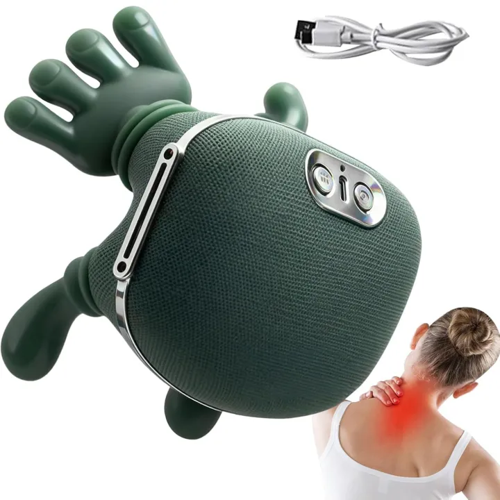 Smart Finger Pressure Neck Massager – Electric Deep Kneading Heated Back & Shoulder Massager | Pain Relief Relaxation Device for Home thumbnail 2