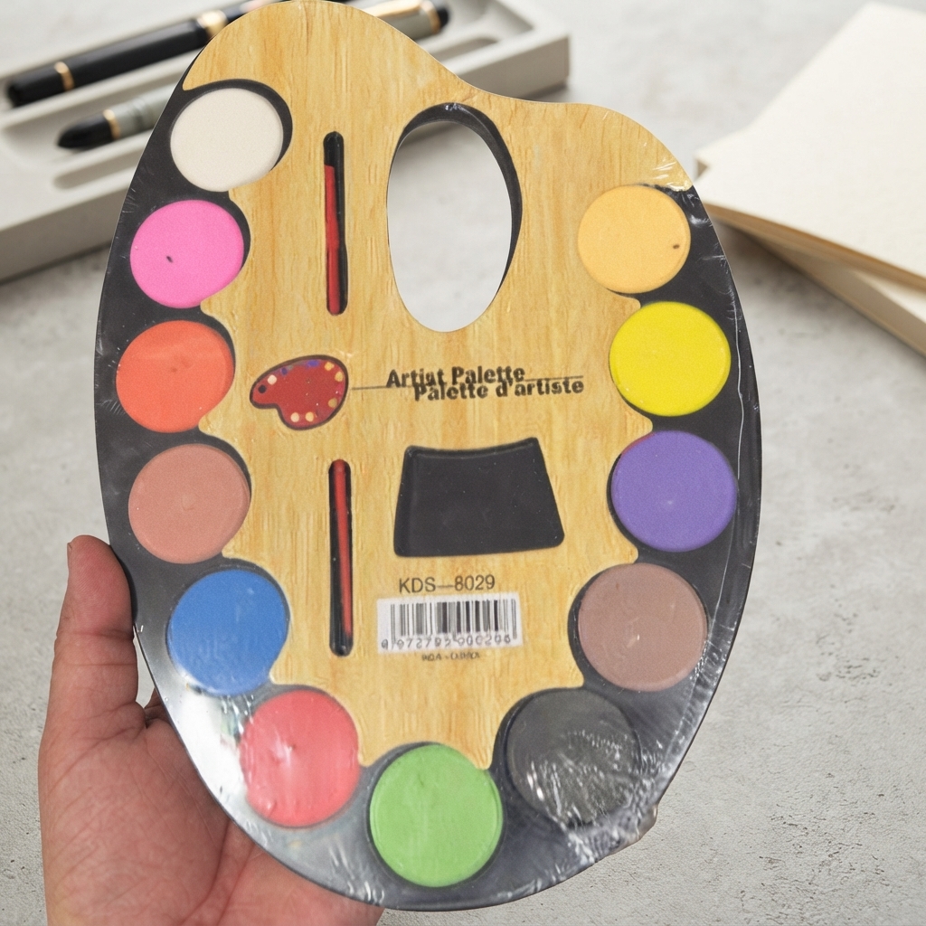 Artist Palette Watercolor Set - Toy Accessory Designed For Entertainment And Daily Play Routine thumbnail 2