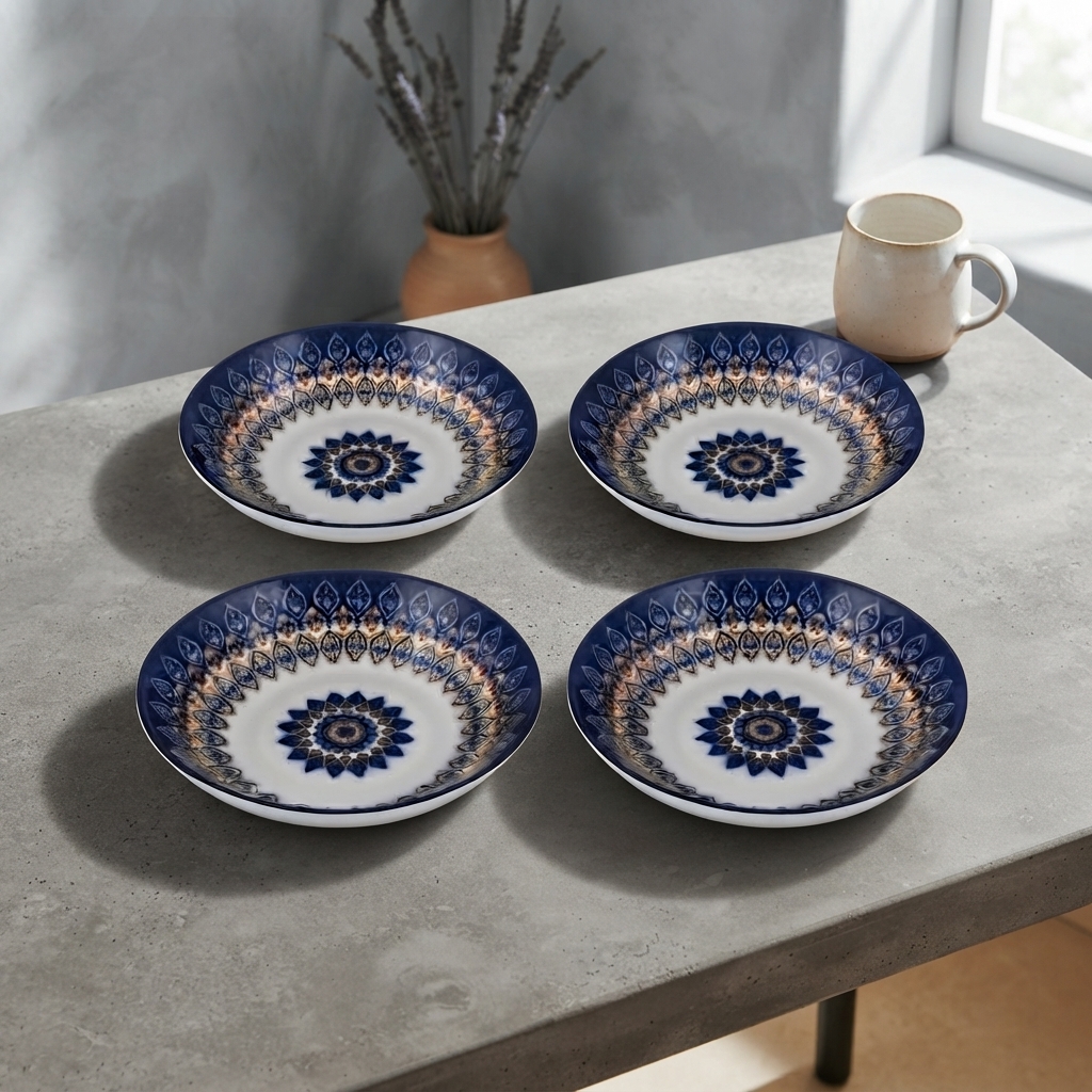 1 Pc Decorative Floral Side Plate And Snack Bowl Serving Dish thumbnail 3