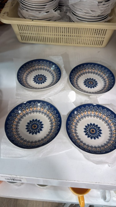 1 Pc Decorative Floral Side Plate And Snack Bowl Serving Dish thumbnail 4