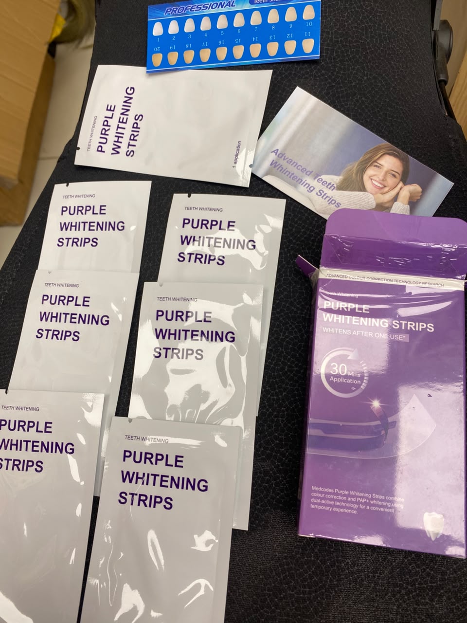 Purple Teeth Whitening Strips for Sensitive Colour Corrector for White Teeth | Oral Care thumbnail 4
