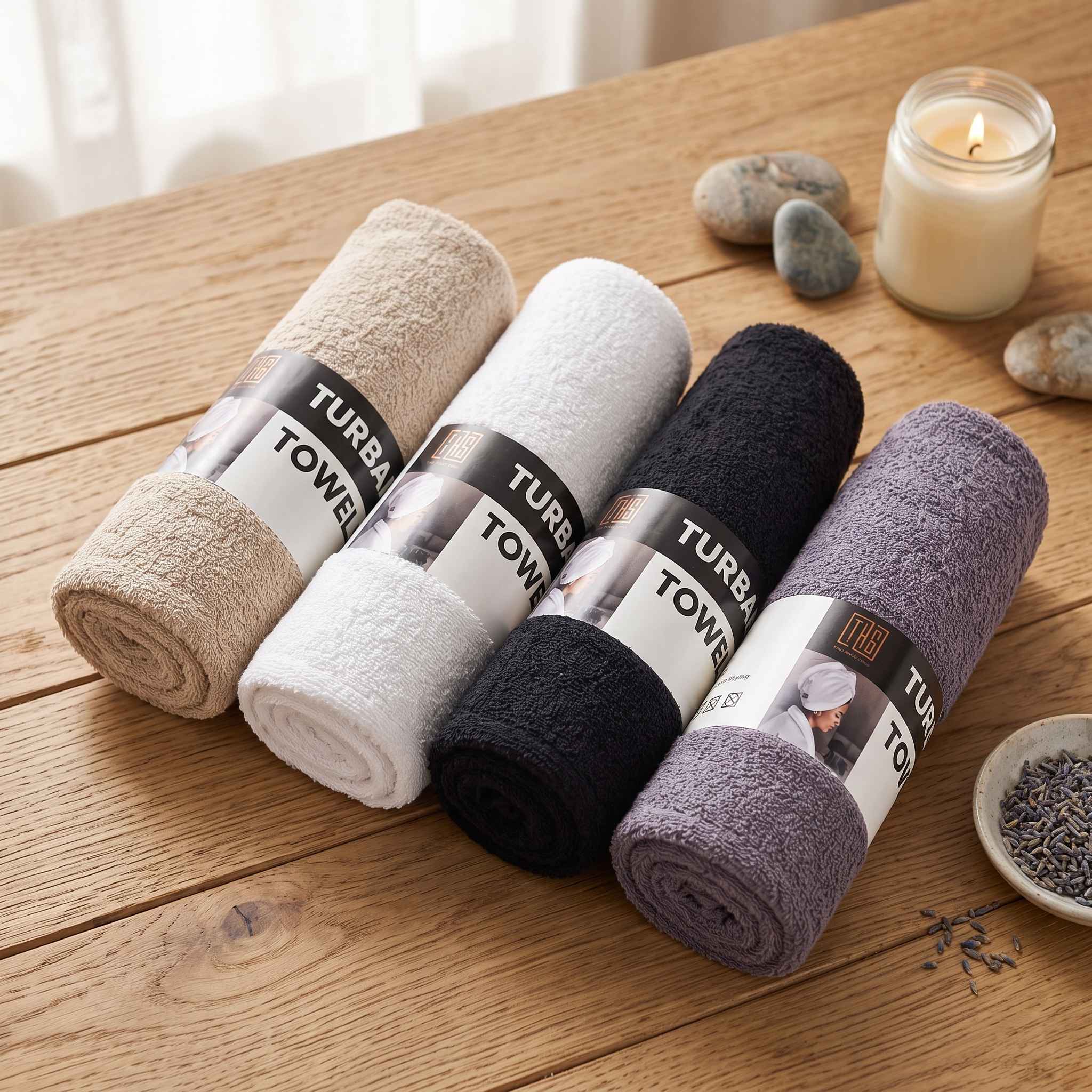 Premium Turban Towel - Random Color thumbnail 2