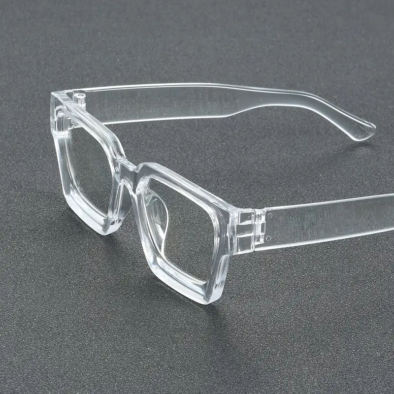 Trendy Transparent Frame Bold Fashion Glasses for Men & Women – Stylish Clear Lens Eyewear for Daily Wear