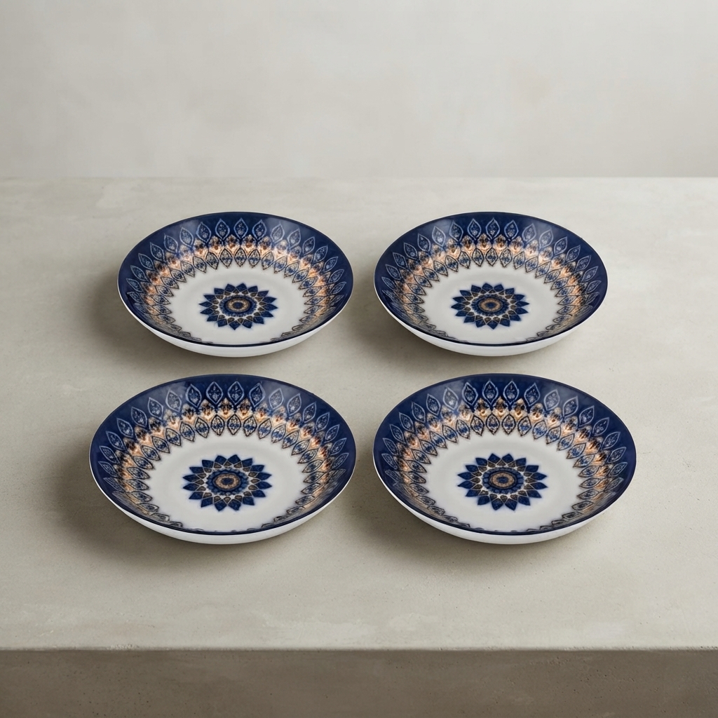 1 Pc Decorative Floral Side Plate And Snack Bowl Serving Dish thumbnail 2