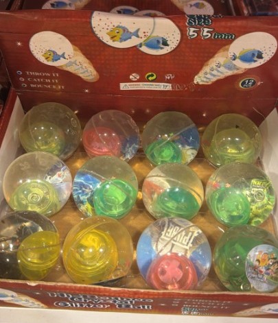 High Bounce Crystal Glitter Ball - Toy Accessory Designed For Entertainment And Daily Play Routine (Random Design) thumbnail 3