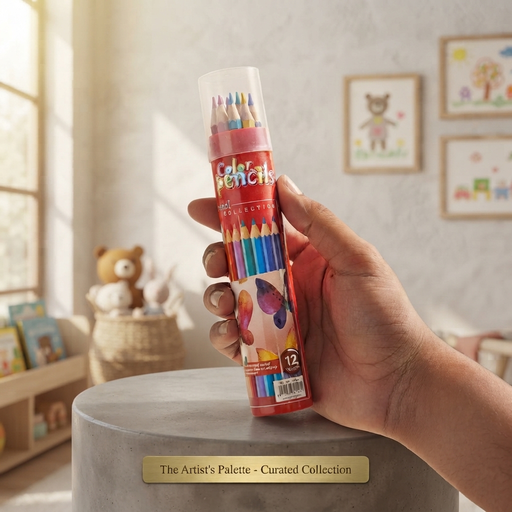 Vneeds School Collection Color Pencils 12 Colors Tube Pack Drawing Set thumbnail 2