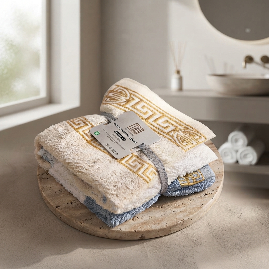 Premium Multi Purpose Cotton Towel 450 GSM Soft Absorbent Towel | 3pcs | Random Colour - Buy Online in Pakistan at Zenbu Store
