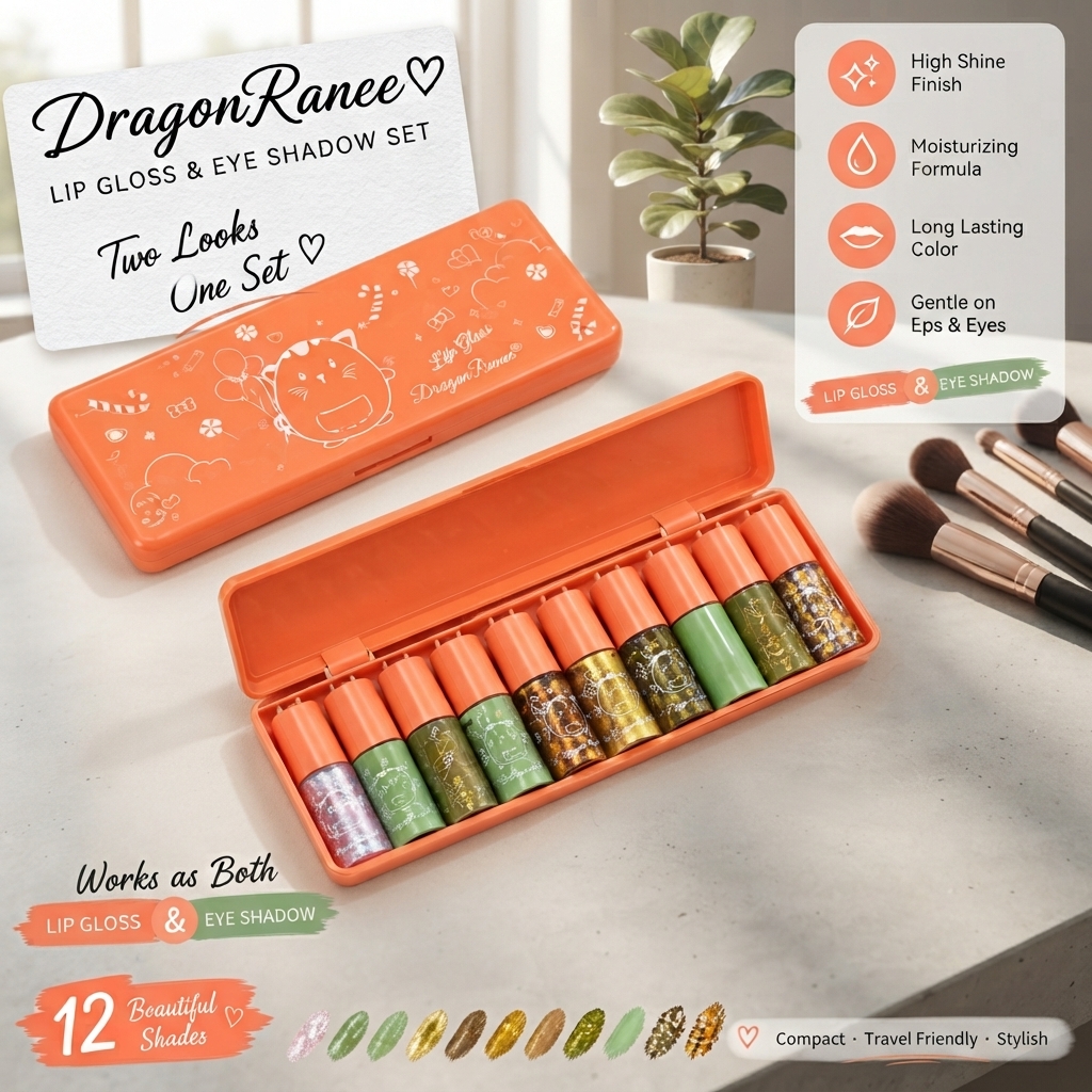 Dragon Ranee Lip Gloss & Eye Shadow 10-Piece Set thumbnail 3