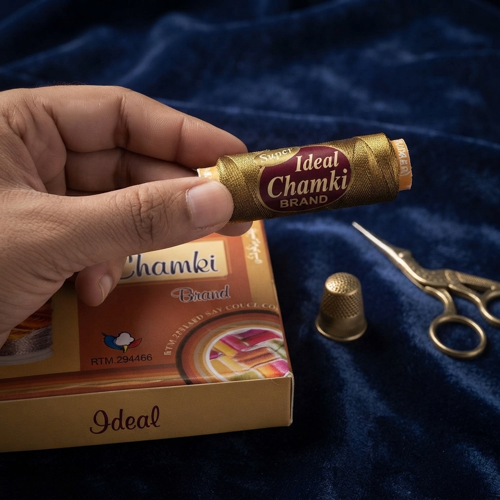Ideal Chamki Brand Silky Sewing Thread 100 piece | Multi Color thumbnail 2