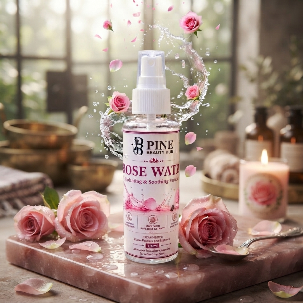 Premium Rose Water Face Mist – Natural Skin Toner & Refreshing Makeup Setting Spray | 120ml thumbnail 2