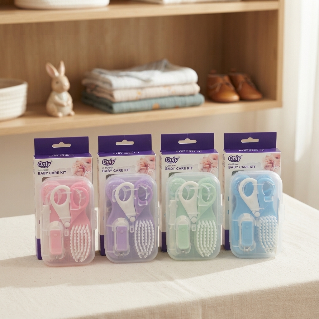Only Baby Care Kit - 6 Piece Premium Newborn Grooming Kit for Toddlers & Infants | Random Color thumbnail 2