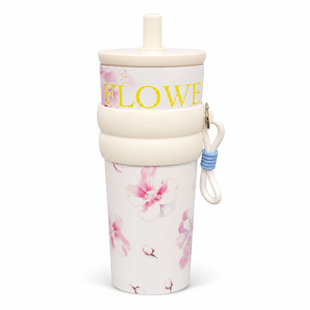 Flowers Tumbler 700ml – Stylish Floral Design Drinking Cup for Home, Office & Everyday Use thumbnail 3