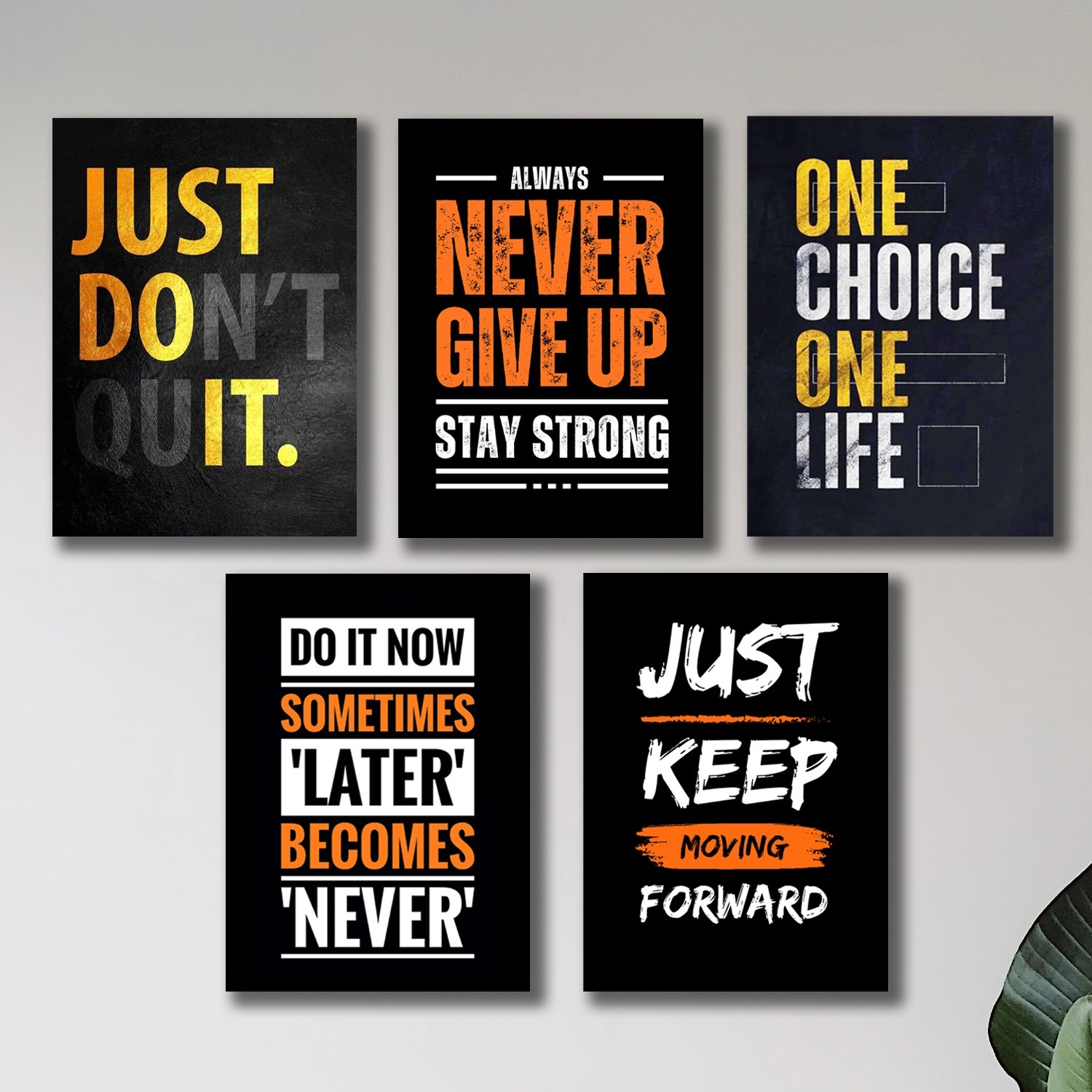 Set of 5 Premium Wall Art Photo Tiles