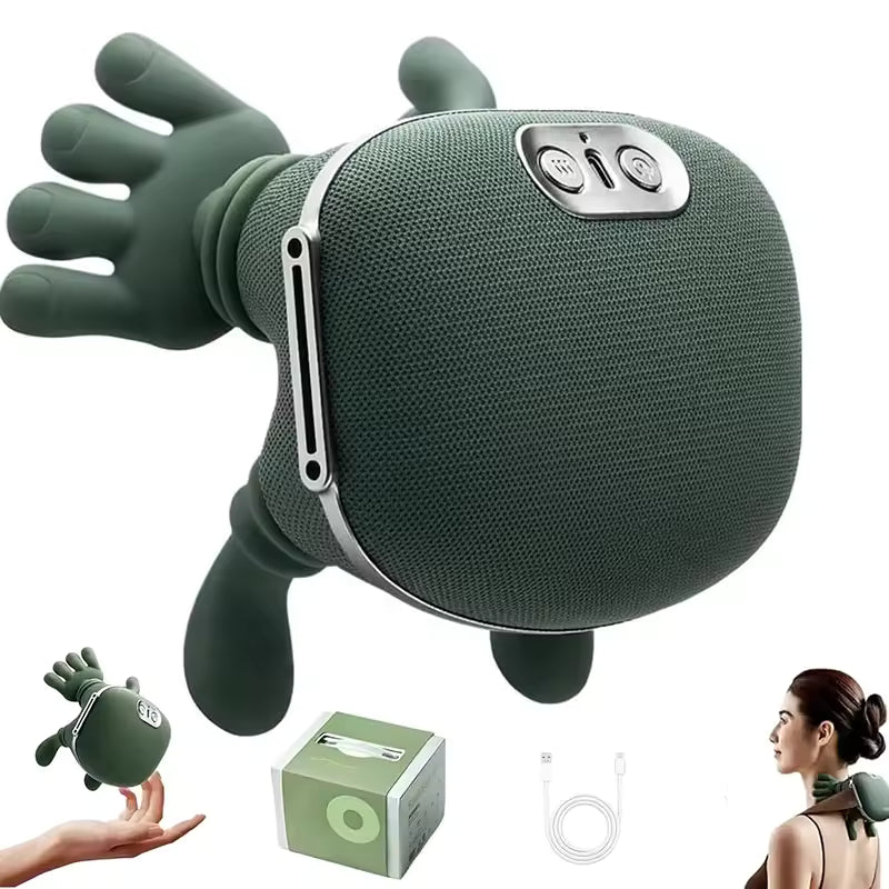 Premium Rechargeable Neck & Shoulder Massager with Heat Therapy – Advanced Deep Kneading Massage & Relaxation Machine for Men & Women thumbnail 2