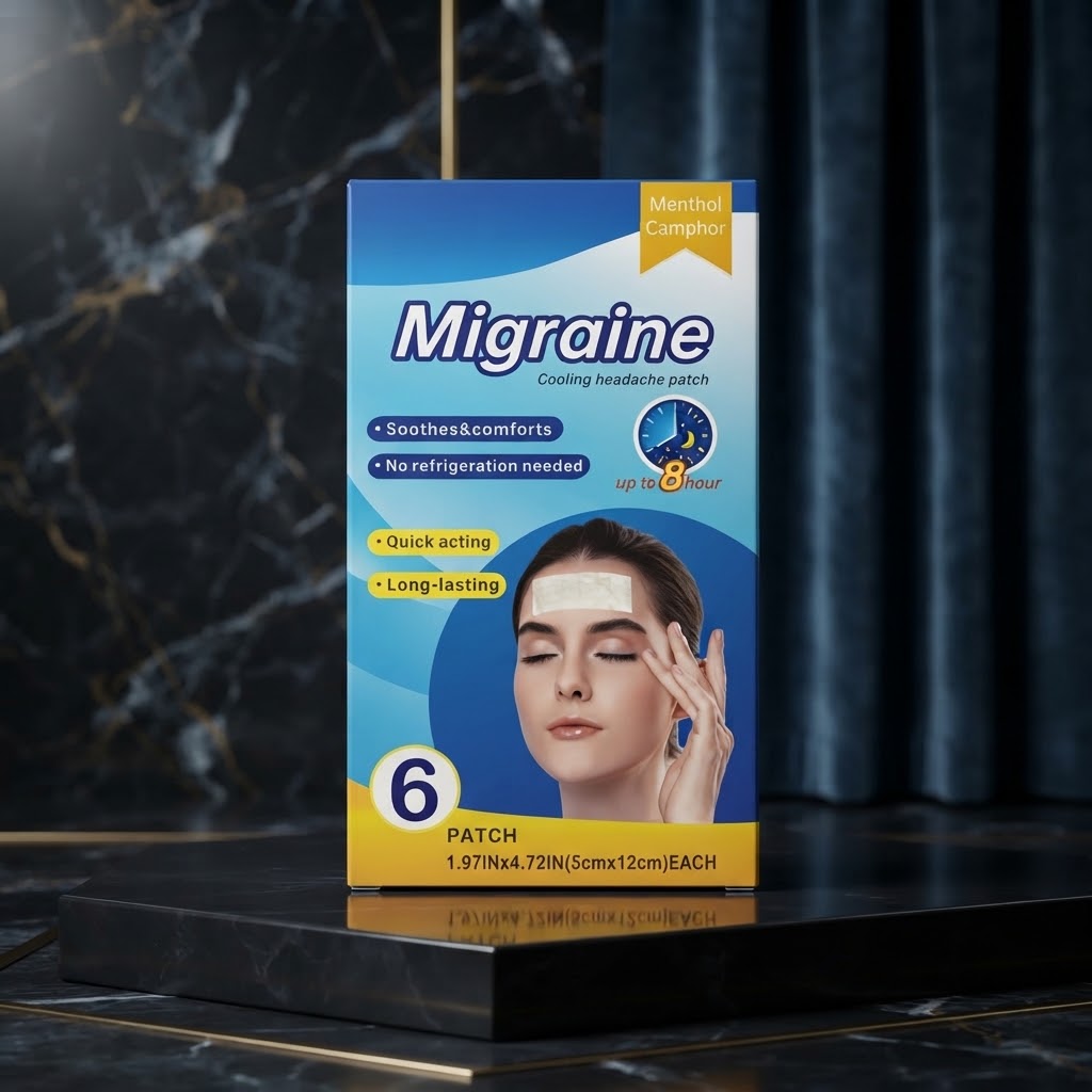 Migraine Cooling Headache Patch (Pack Of 6 Pcs) thumbnail 2