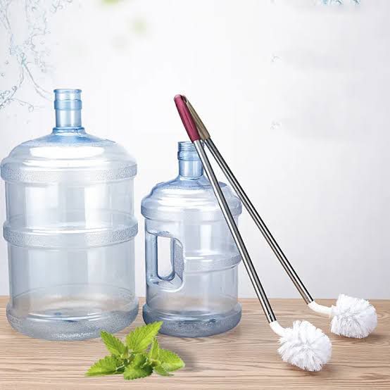 19 Liter Bottle Cleaning Brush | Water Can Washing Brush | Steel Handle Long Brush thumbnail 5