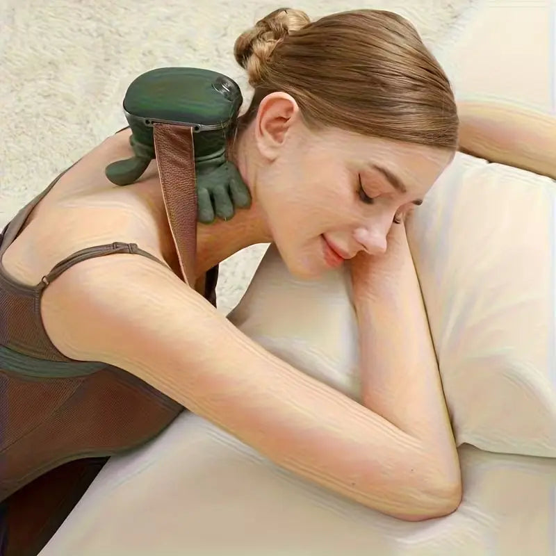 Premium Rechargeable Neck & Shoulder Massager with Heat Therapy – Advanced Deep Kneading Massage & Relaxation Machine for Men & Women thumbnail 4