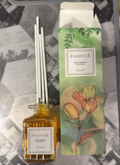 Faooyvue Home Fragrance Scented Reed Diffuser With Fragrance Oil Glass Bottle And Reed Sticks For Pleasant Home Scent thumbnail 3