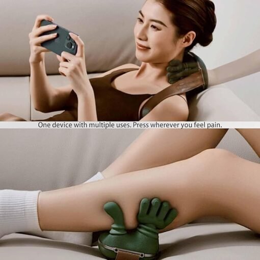 Premium Rechargeable Neck & Shoulder Massager with Heat Therapy – Advanced Deep Kneading Massage & Relaxation Machine for Men & Women thumbnail 5
