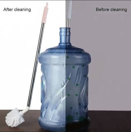 19 Liter Bottle Cleaning Brush | Water Can Washing Brush | Steel Handle Long Brush thumbnail 4