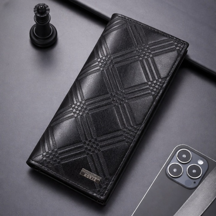 LB-519 Executive Style Trifold Long Wallet for Men & Women thumbnail 2
