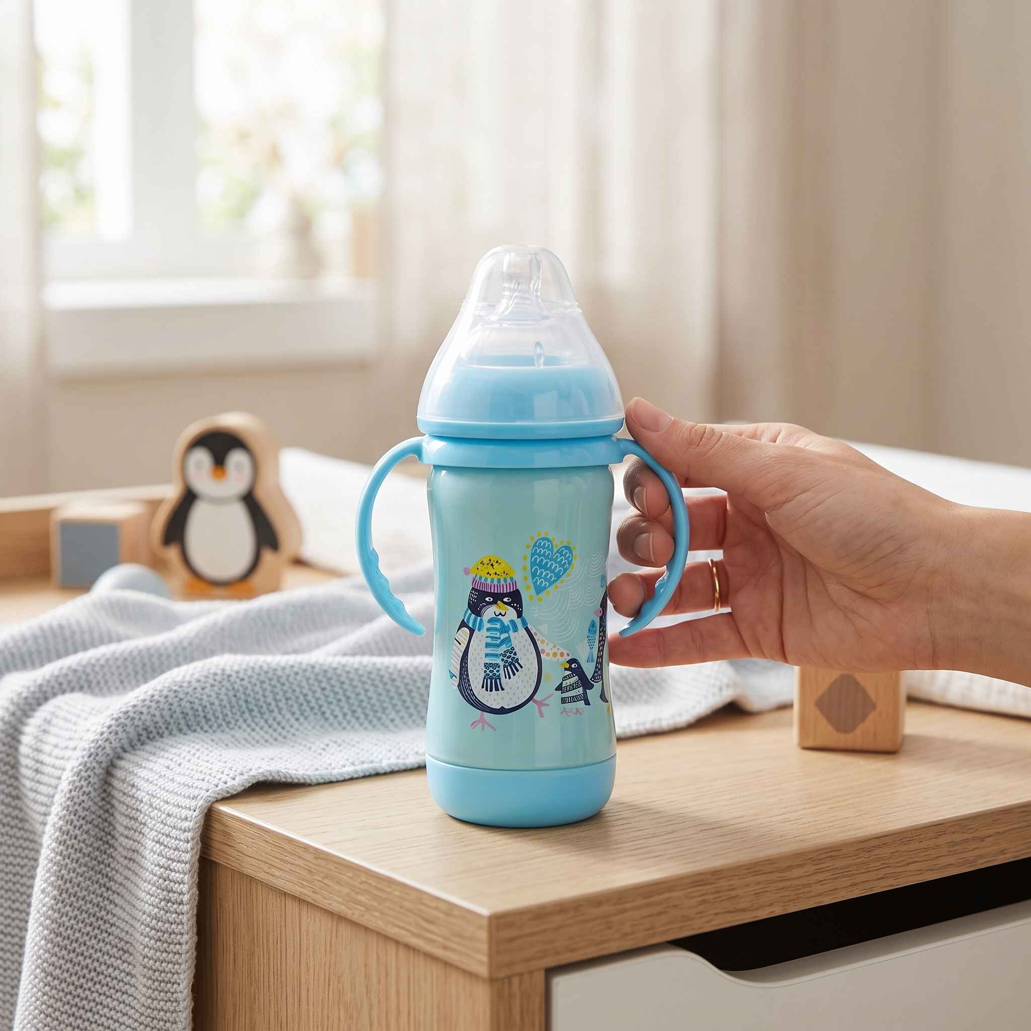 Potato Baby Stainless Steel Thermos Feeding Bottle  - 210ml thumbnail 4