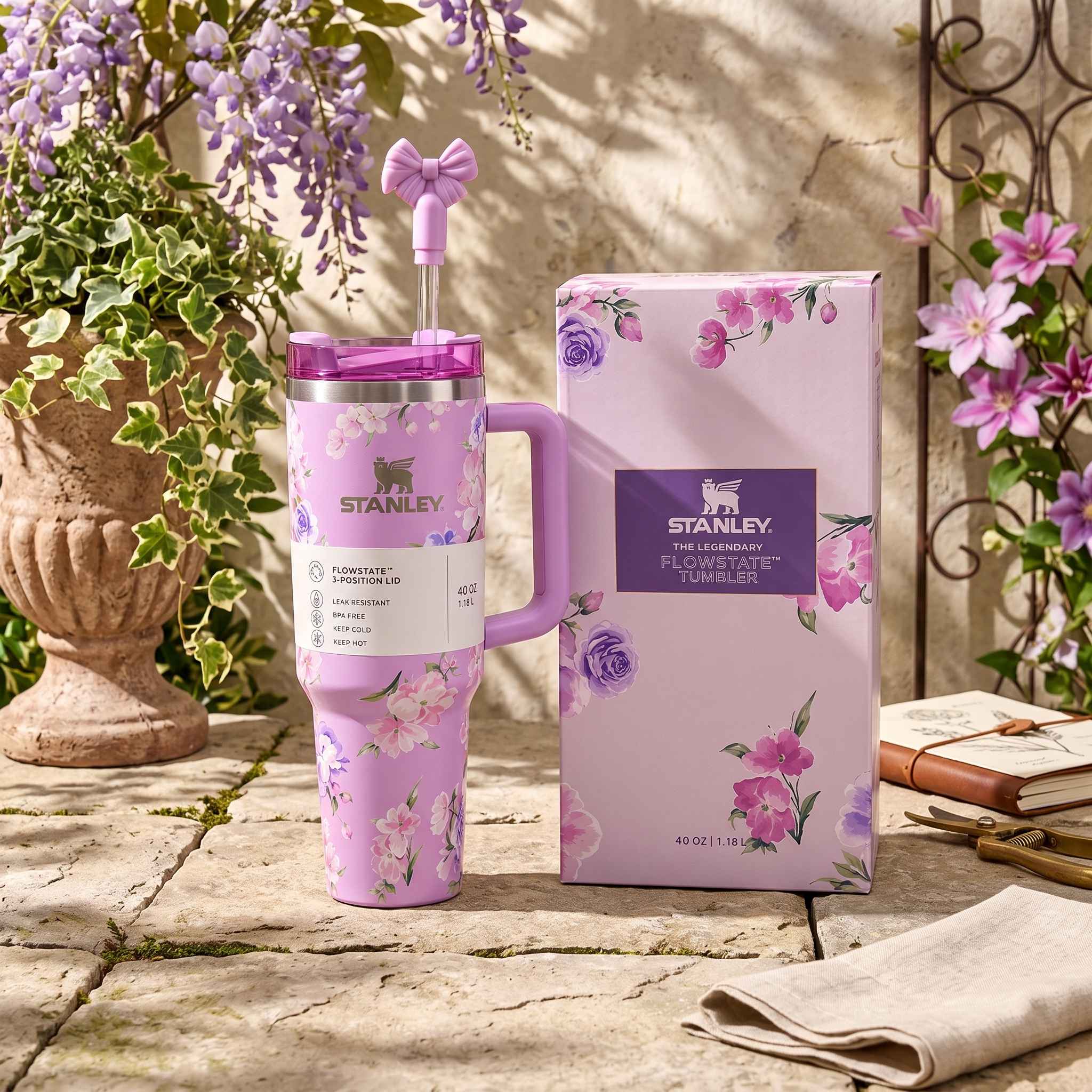 Stanley 40oz 1200ml Premium Stainless Steel Tumbler - Lavender thumbnail 3