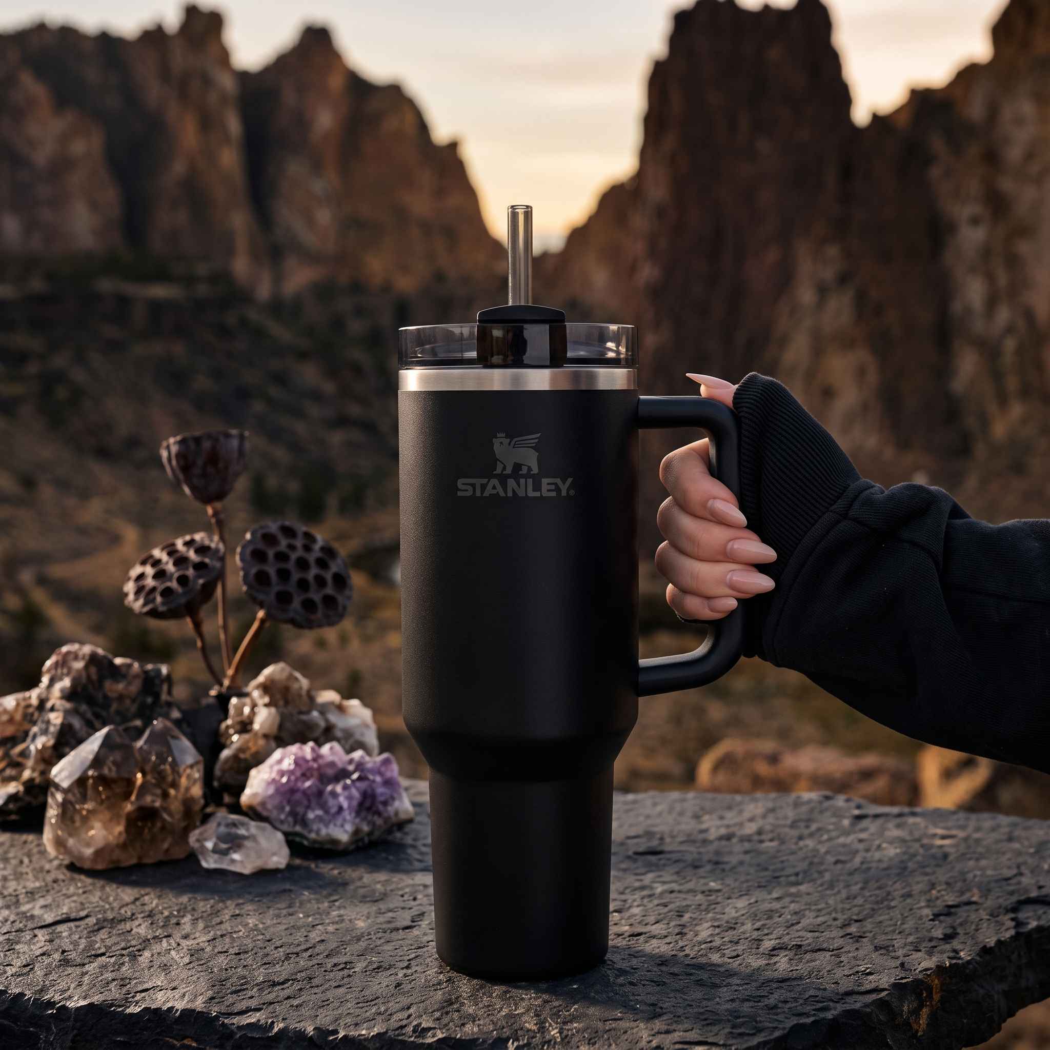 Stanley 40oz 1200ml Premium Stainless Steel Tumbler - Black thumbnail 2